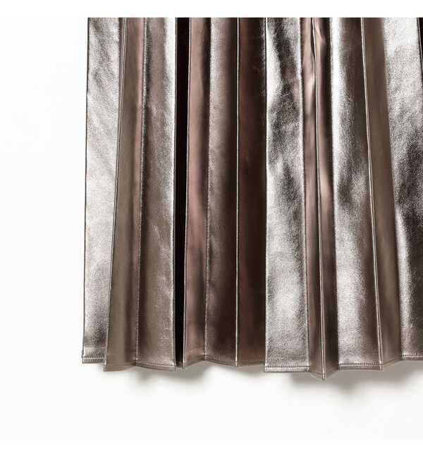 Ray BEAMS 「メタリックプリーツスカート」|スカート|