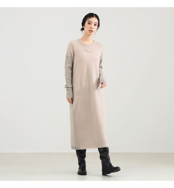 Demi-Luxe BEAMS 「フラッフィ クルーネック ニット ワンピース」|ワンピース|