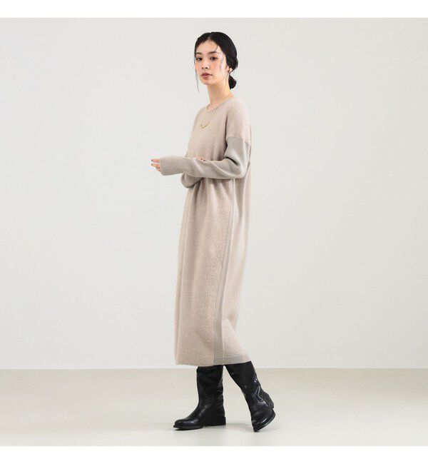 Demi-Luxe BEAMS 「フラッフィ クルーネック ニット ワンピース」|ワンピース|