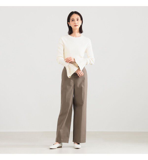 Demi-Luxe BEAMS 「ベルスリーブ クルーネック ニット」|ニット・セーター|