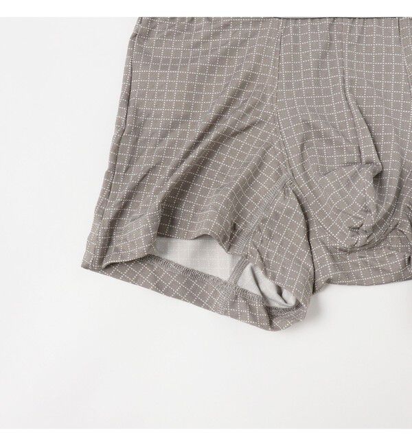BEAMS「マイクログリッド ボクサーパンツ」|インナー|