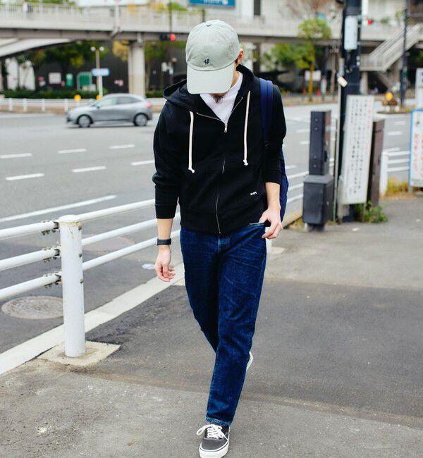 SHIPS「【WEB限定】SHIPS: マイクロ SHIPS 刺繍 ロゴ 裏毛 スウェット ジップ パーカー」|パーカー|