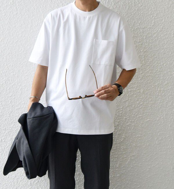 SHIPS any「SHIPS any:〈接触冷感/遮熱/UVカット機能等〉サマーファンクション ポケット Tシャツ 26SS◆」|Tシャツ・カットソー|