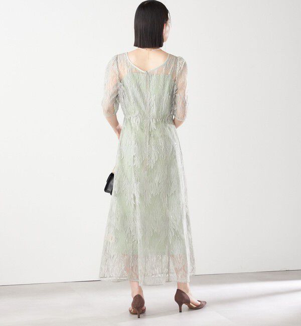 SHIPS for women「kaene:スパンコール 刺繍 ワンピース（セレモニー対応可）」|ワンピース|