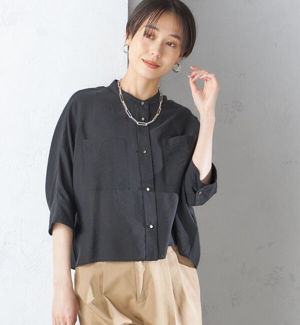 SHIPS for women「〈手洗い可能〉シルク混 シアー 羽織 シャツ」|シャツ・ブラウス|