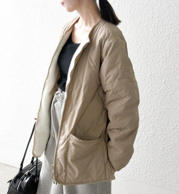 SHIPS any「【SHIPS any別注】TAION:〈手洗い可能〉ダウン ボア リバーシブル ジャケット」|ダウン|