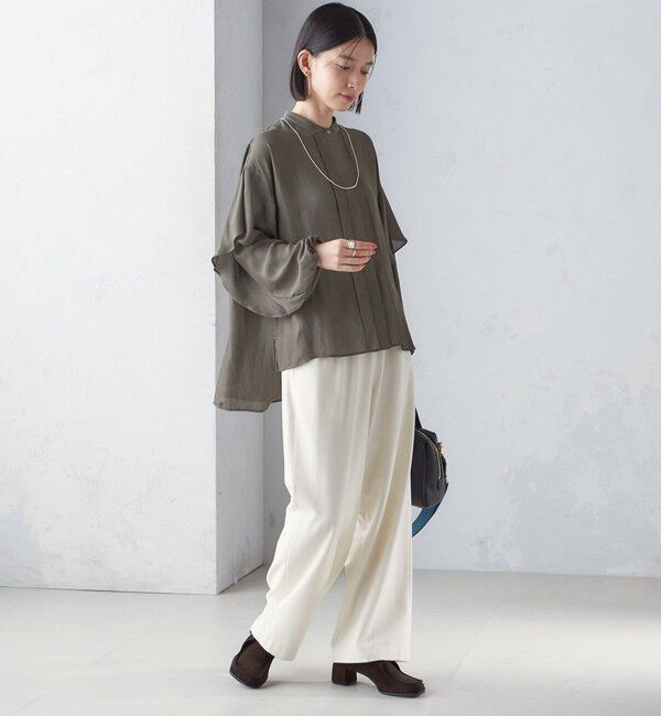 SHIPS for women「〈手洗い可能〉両面起毛 ドロスト パンツ」|その他|