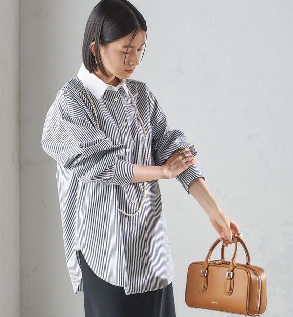 SHIPS for women「〈洗濯機可能〉ピン オックス 刺繍 シャツ」|シャツ・ブラウス|