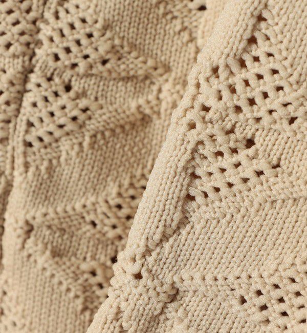 SHIPS for women「【WEB限定】〈洗濯機可能〉2WAY フラワー ジャカード ハーフ ジップ プルオーバー」|ニット・セーター|