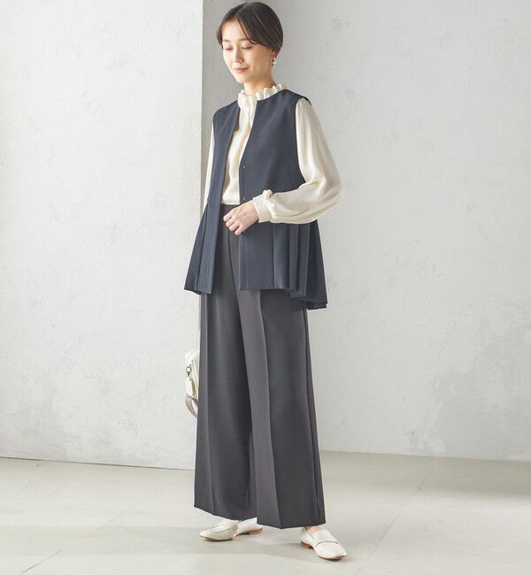 SHIPS for women「ダブル クロス ジレ （セレモニー対応可）」|ベスト・ジレ|