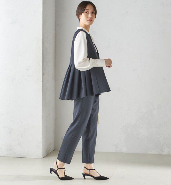 SHIPS for women「ダブル クロス ジレ （セレモニー対応可）」|ベスト・ジレ|