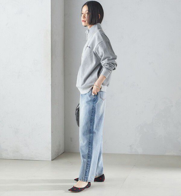 SHIPS for women「【SHIPS別注】LOGAN KNITTING MILLS: ハーフ ジップ プルオーバー」|スウェット・ジャージ|