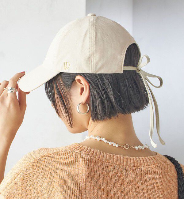 SHIPS for women「Revis.:〈UVカット/撥水〉リボン キャップ」|キャップ・キャスケット|