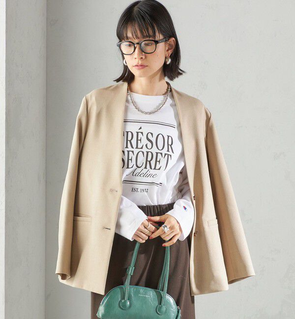 SHIPS for women「【SHIPS別注】Champion: プリント ロングスリーブ TEE」|Tシャツ・カットソー|