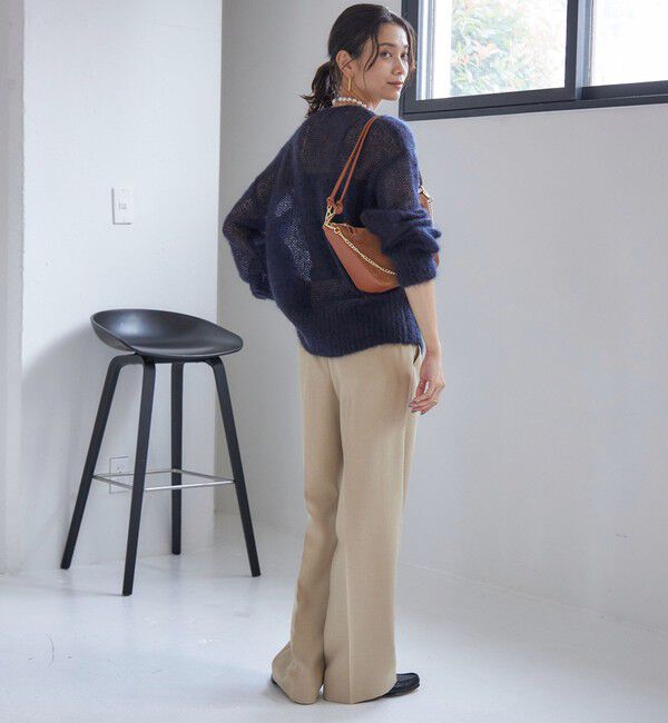 SHIPS for women「〈手洗い可能〉TUMUGITO(R) シャーク ツイード タック パンツ」|その他|