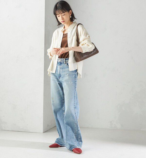 SHIPS for women「〈手洗い可能〉セルロース ツイル 羽織 シャツ」|シャツ・ブラウス|