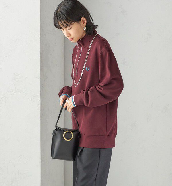 SHIPS for women「FRED PERRY: M3574 HALF ZIP SHIRT」|スウェット・ジャージ|