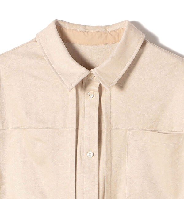 SHIPS for women「〈手洗い可能〉ポリエステル スエード 裾 ドロスト シャツ 羽織」|シャツ・ブラウス|