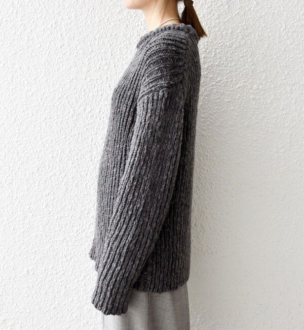 SHIPS any「SHIPS any:〈手洗い可能〉ロービング ルーズ ニット プルオーバー」|ニット・セーター|