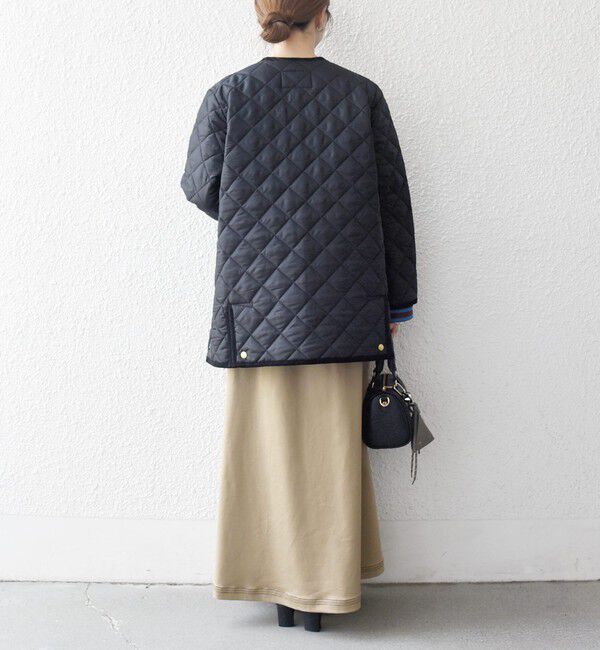 SHIPS any「Traditional Weatherwear: ARKLEY Aライン ミドル ノーカラー コート」|ノーカラーコート|