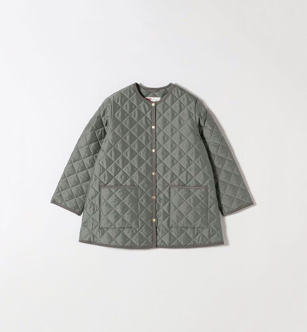 SHIPS any「Traditional Weatherwear: ARKLEY Aライン ミドル ノーカラー コート」|ノーカラーコート|