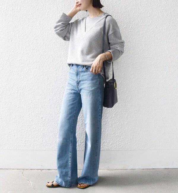 SHIPS for women「〈手洗い可能〉レイヤード デザイン ラメ メランジ 裏毛 プルオーバー」|スウェット・ジャージ|