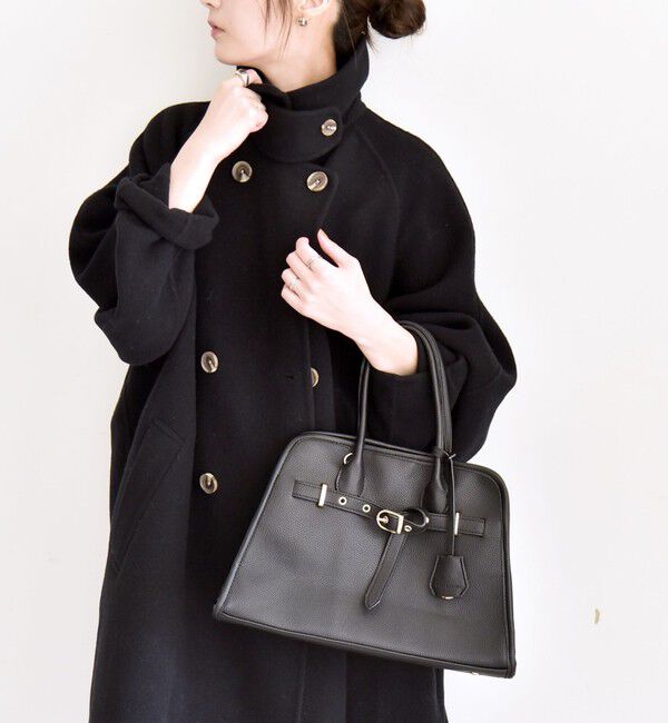 quaranciel「quaranciel: リバー スタンド & テーラード ダブルブレスト Aライン コート」|その他|