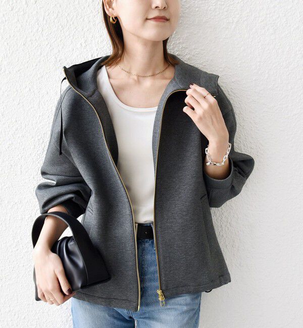 SHIPS for women「【WEB限定】〈手洗い可能〉ダンボール ダブルジップ フーディー 2」|パーカー|