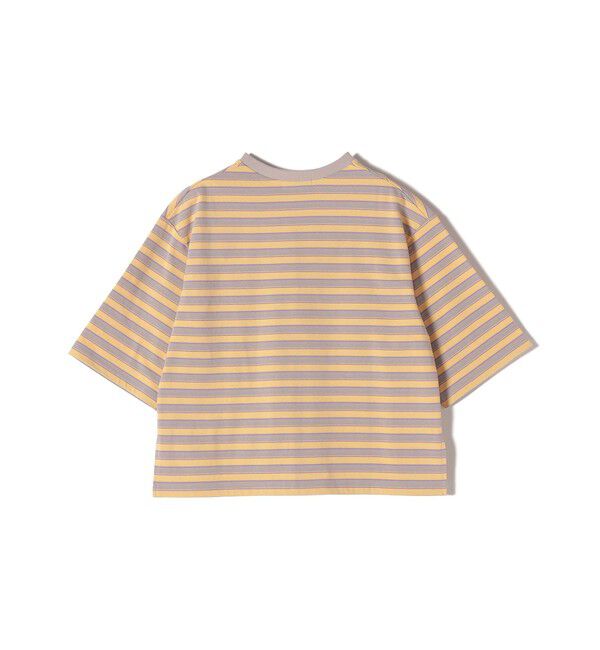 SHIPS for women「《予約》【WEB限定】マルチ ボーダー 5分袖 TEE」|Tシャツ・カットソー|