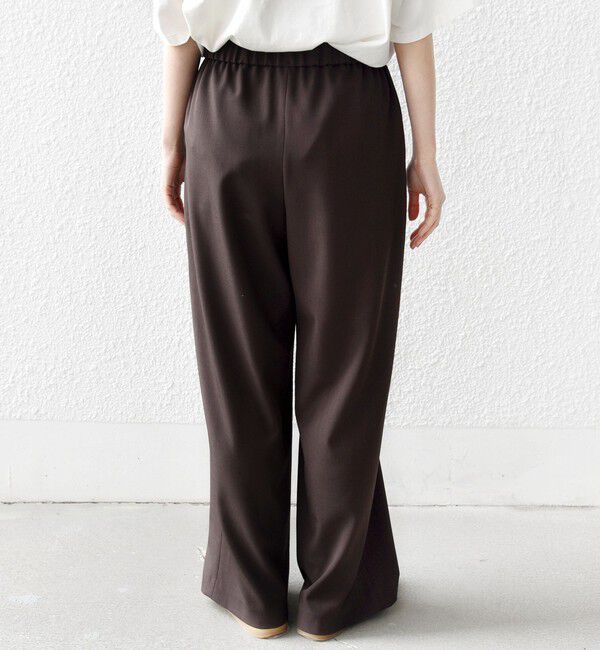 SHIPS for women「〈手洗い可能〉梳毛調ポケット デザイン ストレッチ ドロスト パンツ」|その他|