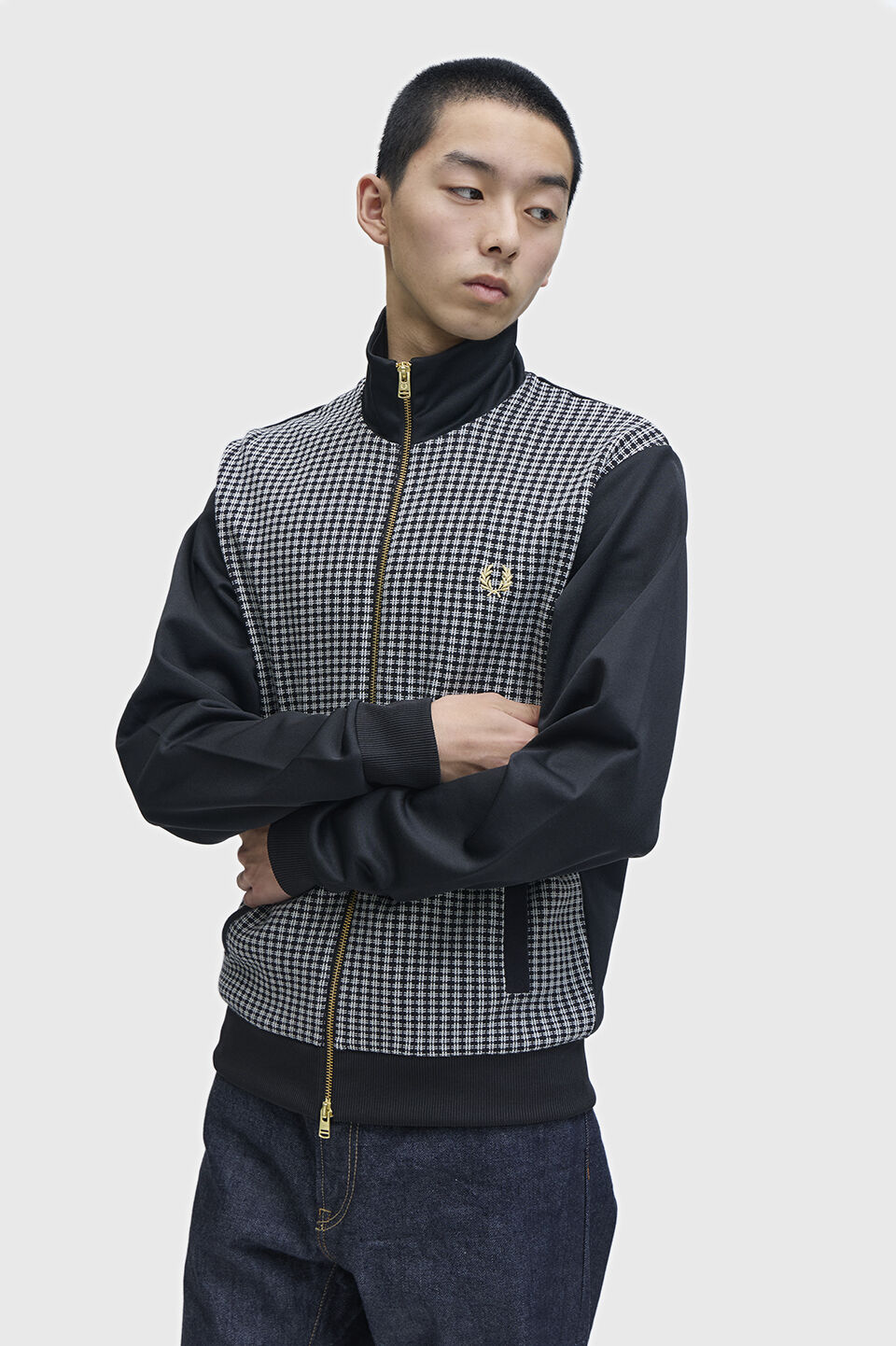 FRED PERRY 「Knitted Front Track Jacket」|ブルゾン・スタジャン|