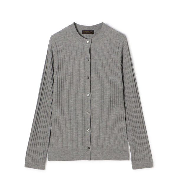 TOMORROWLAND collection「カシミヤシルクリブ クルーネックカーディガン」|カーディガン|15 グレー