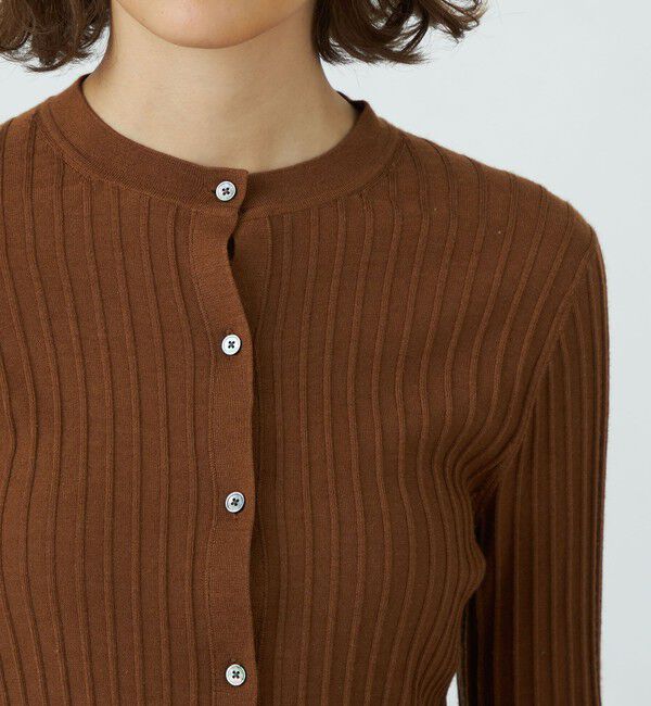 TOMORROWLAND collection「カシミヤシルクリブ クルーネックカーディガン」|カーディガン|