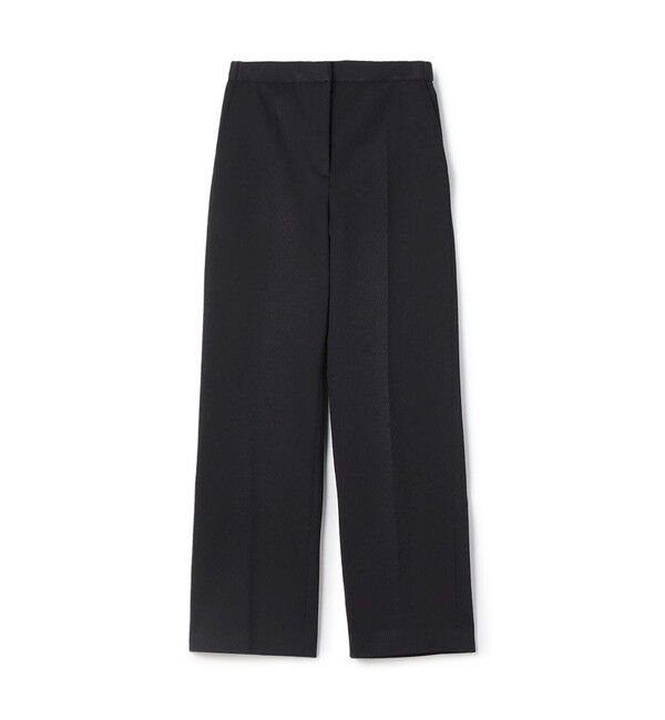 DES PRES「ツイルジャカード セミワイドパンツ」|スラックス|19 ブラック