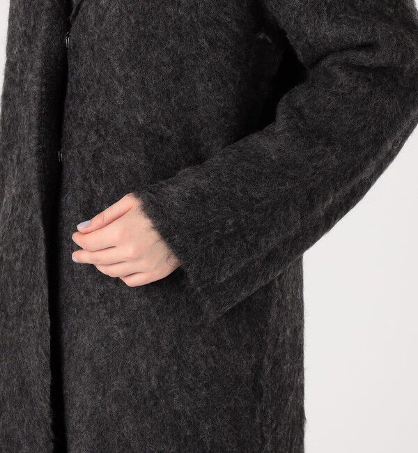 DES PRES「スーリーアルパカロングカーディガン」|テーラードジャケット|