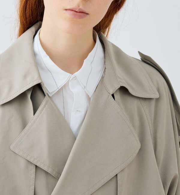 GALERIE VIE「ピーチクロス オーバートレンチコート」|トレンチコート|