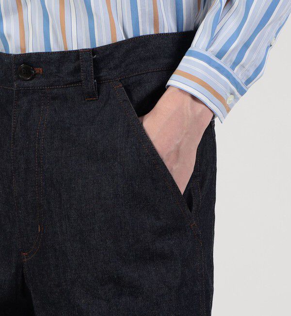 TOMORROWLAND MENS「9.5OZデニム バレルパンツ」|デニム|