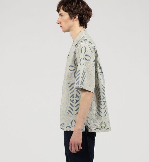 TOMORROWLAND MENS「コットン エンブロイダリー オープンカラーシャツ」|シャツ・ブラウス|