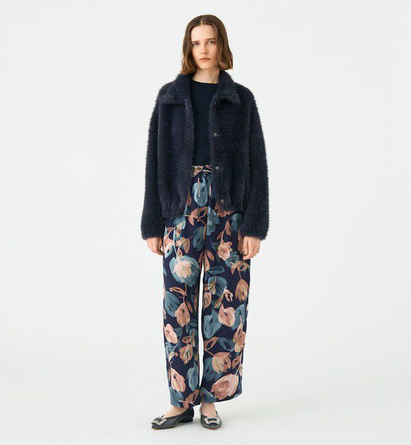 Ballsey「フェザーヤーン ステンカラーカーディガン」|カーディガン|