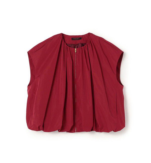 TOMORROWLAND collection「ポリエステルシルクタフタ バルーンジレ」|ベスト・ジレ|35 レッド