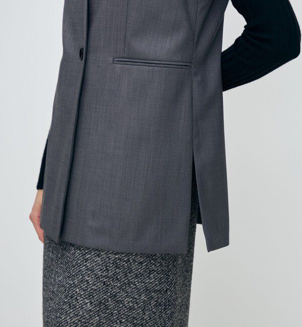 TOMORROWLAND collection「ウーステッドカルゼ キザミカラージレ」|ベスト・ジレ|