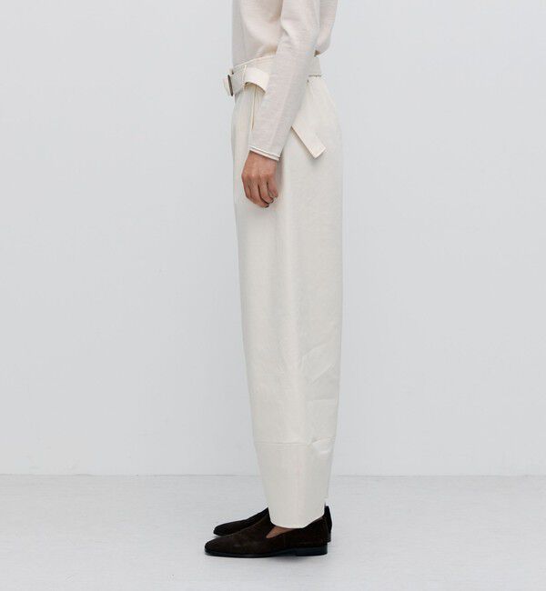 BACCA「コットンポリエステルビンテージギャバジン ベルトワイドパンツ」|その他|
