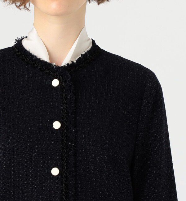 Ballsey「クレストドビー Vクルージャケット」|ノーカラージャケット|