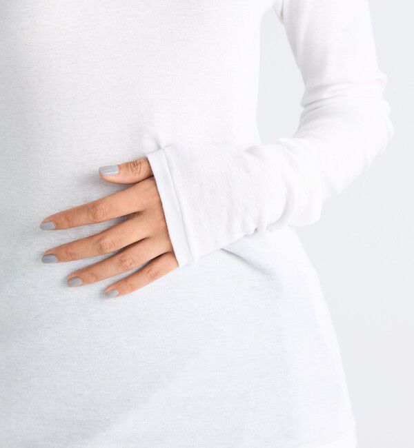 Edition「コットンシルクフライス クルーネックトップ」|Tシャツ・カットソー|