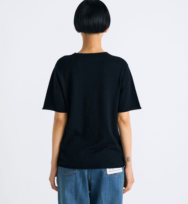 Edition「コットンカシミヤ ハーフスリーブニット」|ニット・セーター|