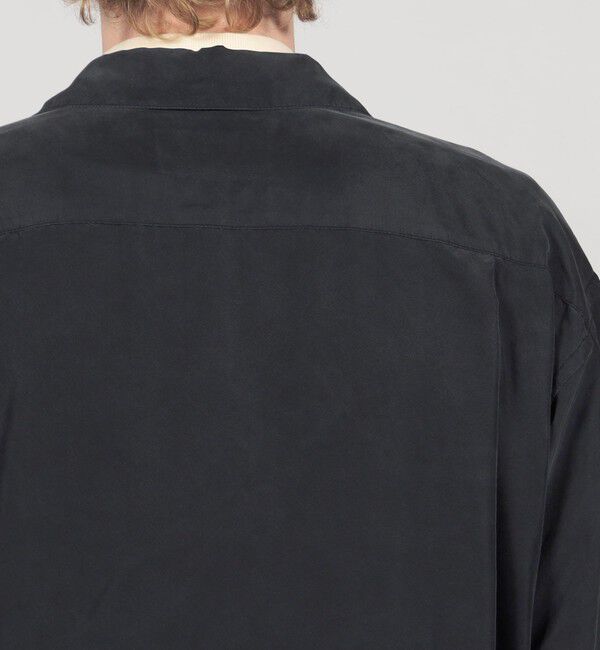 TOMORROWLAND MENS「シルク オープンカラー ダブルポケット ロングスリーブシャツ」|シャツ・ブラウス|