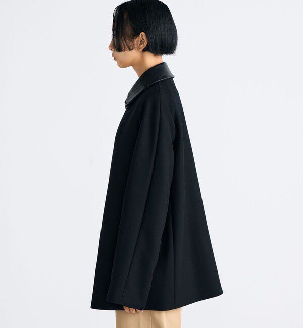 Edition「Super120's ライトメルトン ショートコート」|ピーコート|