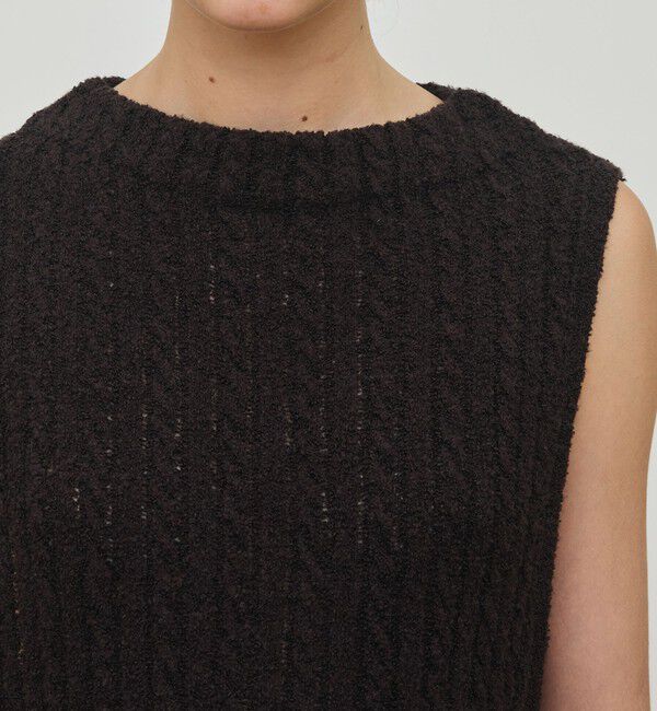 DES PRES「シルクループヤーン ケーブルベスト」|ベスト・ジレ|