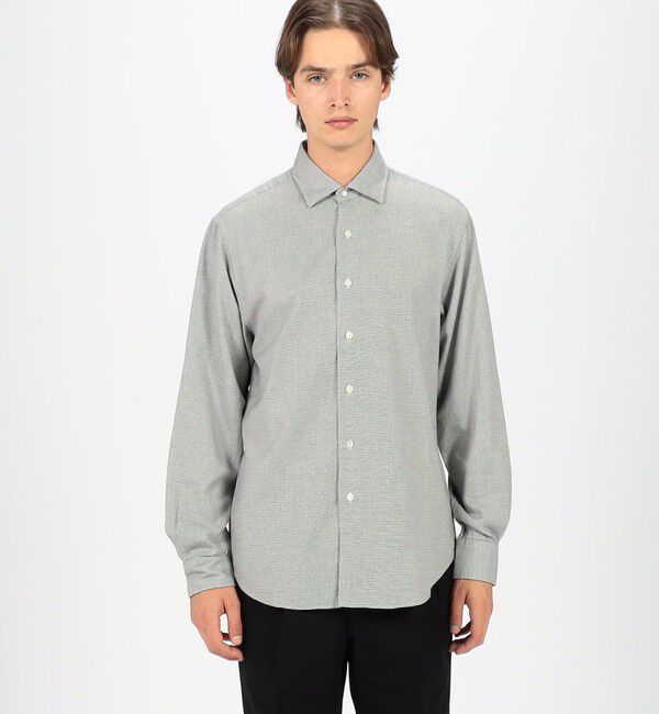 TOMORROWLAND MENS「コットンカシミヤフランネル ロングスリーブシャツ」|シャツ・ブラウス|