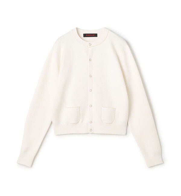 CABaN「コットンカシミヤ パールポケットカーディガン」|カーディガン|11 ホワイト